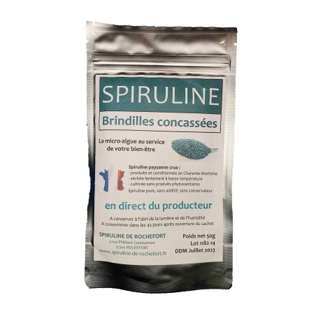 SPIRULINE EN BRINDILLES SACHET DE 50 G