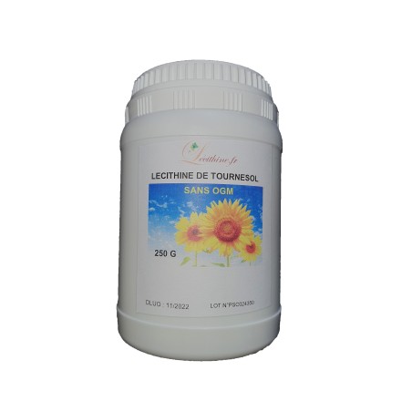 LECITHINE DE TOURNESOL CONVENTIONNELLE SANS OGM EN POT DE 250 Gr