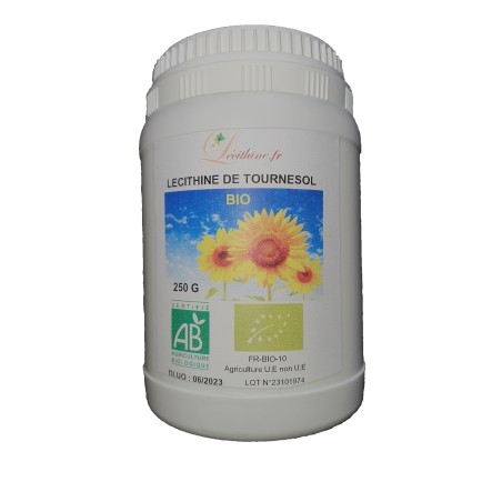 SUNFLOWER LECITHIN "ORGANIC" IN POT OF 250 Gr