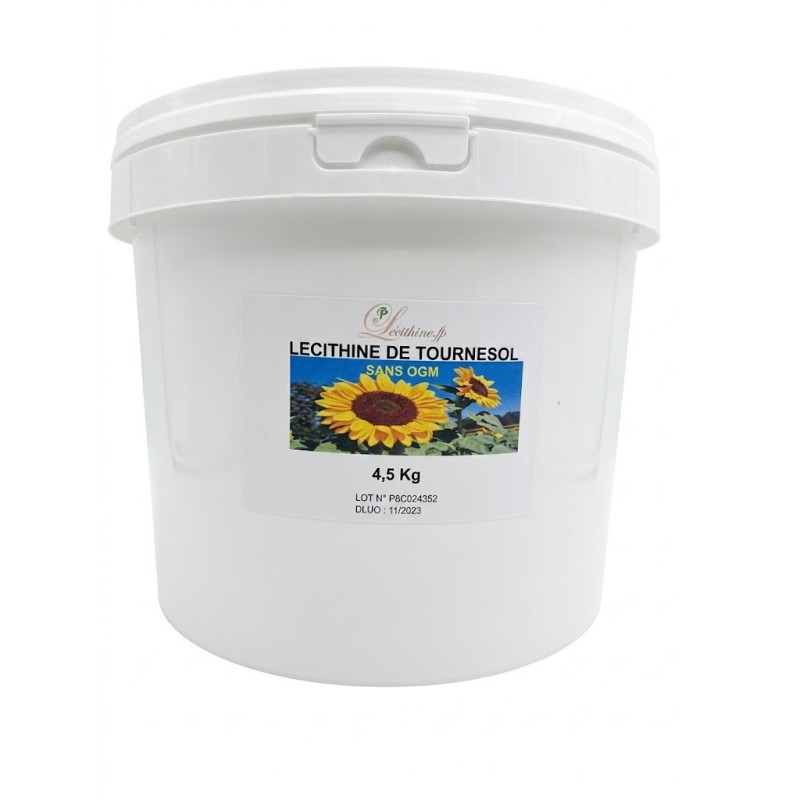 LECITHINE DE TOURNESOL SANS OGM EN SEAU DE 4.5 KG