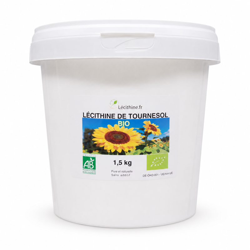 SUNFLOWER LECITHIN "ORGANIC" IN A 1.5 KG BUCKET