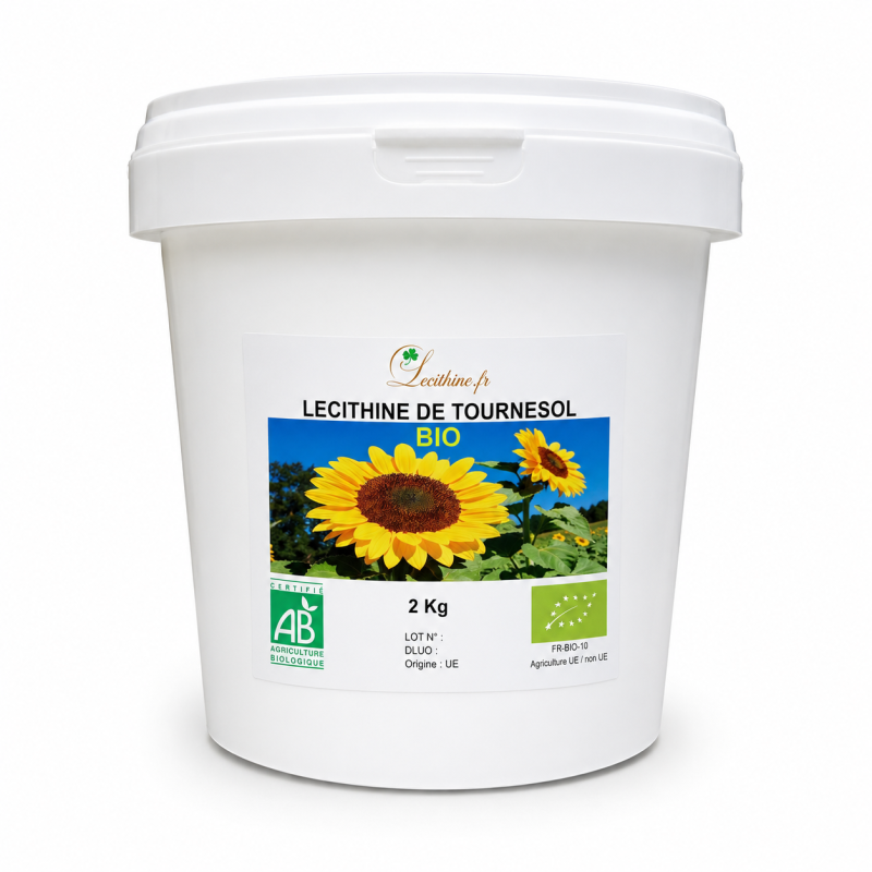 LECITHINE DE TOURNESOL "BIO" EN SEAU DE 2 KG